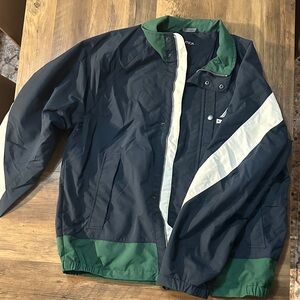 Nautica Men's Windbreaker in Navy and Green